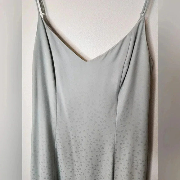 WAYF Clayton Asymmetrical Slip Dress Light Blue size M NWT - Picture 7 of 13